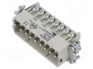 Connector: HDC; contact insert; male; EPIC H-A; PIN: 16; 16A; 250V LAPP