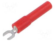 Connector: fork terminals; banana 4mm plug,fork terminal; 60VDC MUELLER ELECTRIC