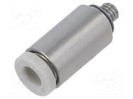 Push-in fitting; threaded,straight; -1÷10bar; stainless steel SMC