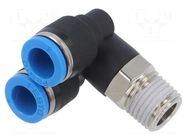 Push-in fitting; angled 90°,Y-Yap spliYYer; -0.95÷6bar; PBT; QS FESTO