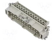 Connector: HDC; contact insert; male; EPIC H-BE; PIN: 24; 16A; 500V LAPP