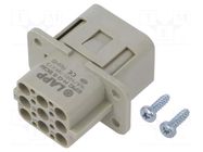 Connector: HDC; contact insert; female; EPIC H-A; PIN: 16; 16A; 250V LAPP