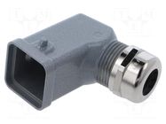 Enclosure for connectors: HDC; size H-A 3; for cable; for latch LAPP