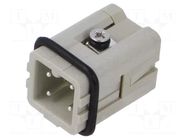 Connector: HDC; contact insert; male; EPIC H-A; PIN: 4; 10A; 3+PE LAPP