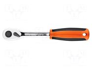 Rattle; 3/8"; straight,with switch; 200mm; Teeth: 45 NEO TOOLS