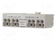 Auxiliary contacts; NC + NO; front; Leads: push-in terminals; PKZ EATON ELECTRIC