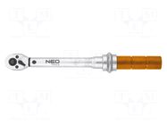 Wrench; torque; 250mm; 5÷25Nm; Holder: square; 1/4" NEO TOOLS