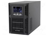 Power supply: UPS; 1000W; 1000VA; 208÷240V; 347x145x225mm; 9Ah ARMAC