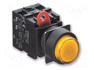 Switch: push-button; 22mm; Stabl.pos: 1; white; square,flat; A22 OMRON