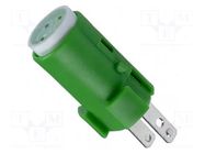 Illuminating unit; 16mm; A16; Illumin: LED; IP40; 24VAC; green OMRON