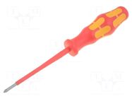 Screwdriver; insulated; Phillips; PH0; Blade length: 80mm; 1kVAC WERA