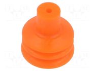 Gasket; orange; silicone; 0.5÷1.5mm2 MTA