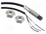 Sensor: inductive; OUT: PNP / NO; 0÷4mm; 10÷30VDC; M8; 5m; IP67; E2B OMRON