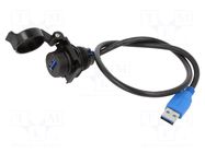 Cables Composite access point USB3.2 Gen1 jam nut panel moun AMPHENOL