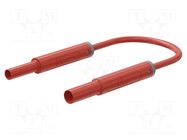 Test lead; 19A; banana socket 4mm,banana plug 4mm; insulated STÄUBLI