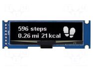 Display: OLED; graphical; 2"; 128x32; Dim: 71x23mm; white; PIN: 7 RAYSTAR OPTRONICS