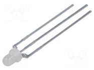 LED; red,green; 3mm; 30mcd; 60°; Front: convex LUMEX