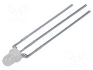 LED; red,green; 3mm; 30mcd; 60°; Front: convex LUMEX