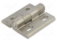 Hinge; Width: 50mm; stainless steel; H: 55mm; without regulation ELESA+GANTER