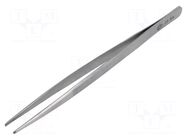 Tweezers; for precision works; Blade tip shape: flat,serrated PIERGIACOMI