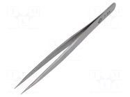 Tweezers; 120mm; for precision works; Blade tip shape: sharp PIERGIACOMI