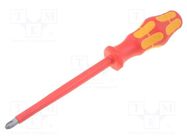 Screwdriver; insulated; Phillips; PH3; Blade length: 150mm; 1kVAC WERA