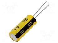 Supercapacitor; THT; 70F; 2.5÷3.8VDC; ±20%; Ø10x25mm; 7.3A CAP-XX