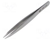 Tweezers; 105mm; for precision works; Blade tip shape: flat PIERGIACOMI
