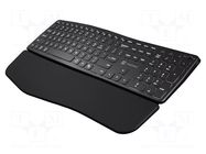 Keyboard; black; USB A; wireless,Bluetooth 5.0,US layout NATEC