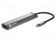 Hub USB; HDMI socket,USB A socket x2,USB C socket,USB C plug NATEC