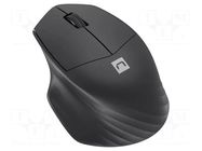 Mouse; black; USB A; wireless,optical; No.of butt: 3; 10m NATEC