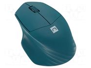Mouse; blue; USB A; wireless,optical; No.of butt: 3; 10m NATEC