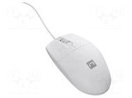 Mouse; white; USB A; optical,wired; Features: PnP; 1.5m NATEC