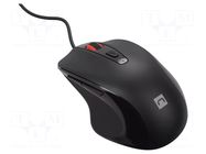 Mouse; black; USB A; optical,wired; PnP,DPI change button,RGB NATEC