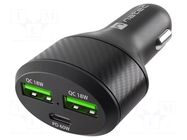 USB power supply; USB A socket x2,USB C socket; 5÷20V; 60W NATEC