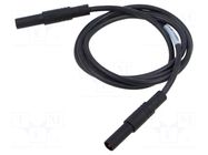 Test lead; 16A; banana plug 4mm,both sides; insulated; Len: 1m HIRSCHMANN T&M