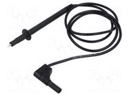 Test lead; 16A; probe tip,angular banana plug 4mm; Urated: 1kV HIRSCHMANN T&M