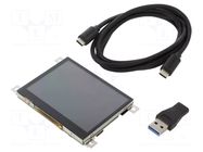 Display: TFT; 3.5"; 320x240; Illumin: LED; Controller: SSD1963 MIKROE