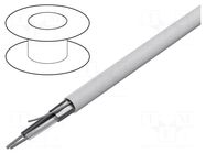 Wire; 1x2x22AWG; stranded; Cu; shielded,Al-PET foil; white; 305m BELDEN