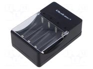 Charger: microprocessor-based; Ni-Cd,Ni-MH; Size: AA,AAA,R03,R6 QOLTEC