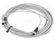 Cable: for sensors/automation; PIN: 5; plug; PVC; 12m HARTING