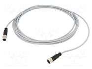 Cable: for sensors/automation; PIN: 3; plug; PVC; 5m HARTING