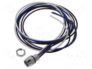 Connector: M8; socket; female; 48V; 4A; PIN: 4; IP67; cables; 0.34mm2 LUTRONIC