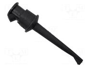 Clip-on probe; hook type; 5A; black; Contacts: beryllium copper MUELLER ELECTRIC