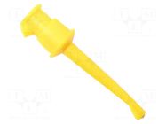 Clip-on probe; hook type; 5A; yellow; Contacts: beryllium copper MUELLER ELECTRIC
