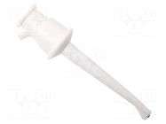 Clip-on probe; hook type; 5A; white; Contacts: beryllium copper MUELLER ELECTRIC