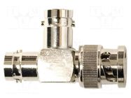 T adapter; 60VDC; 38.1mm; BNC male,BNC female x2; 50Ω; 30VAC MUELLER ELECTRIC