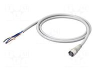 Cable: for sensors/automation; M12; straight OMRON