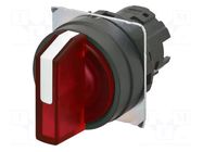 Switch: rotary; 22mm; Stabl.pos: 1; red; depending on the holder OMRON