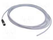 Connector: M12; plug; female; PIN: 4; straight; cables; 5m HARTING